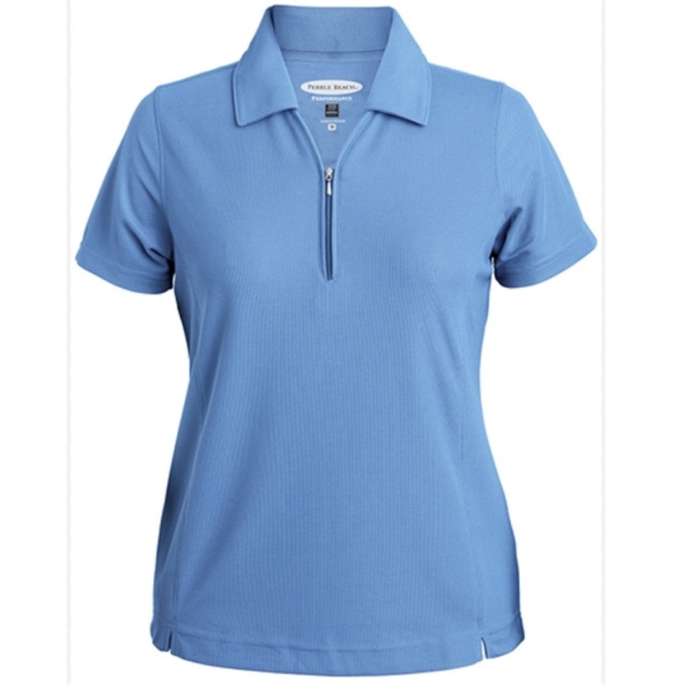 Pebble Beach Green Polo Shirt Durable Collared Design